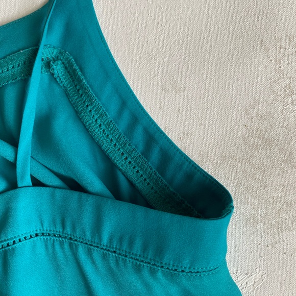 LOFT Camisole Blouse, Teal, Size M - Picture 6 of 7